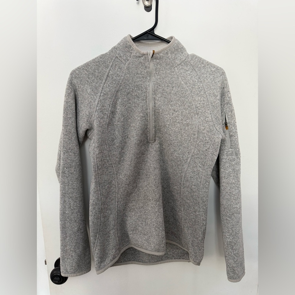 Eddie Bauer Light Gray Quarter Zip